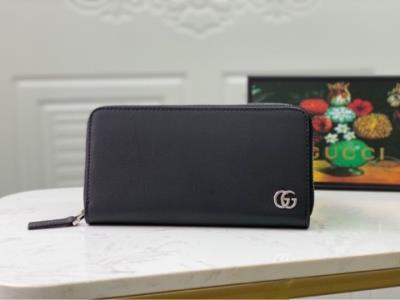 wholesale quality gucci wallet all leather black